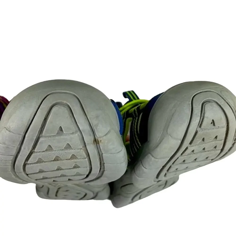 DSG Youth Caged Sandal 12 Youth Navy Blue /Yellow Adjustable Ankle Strap & Top